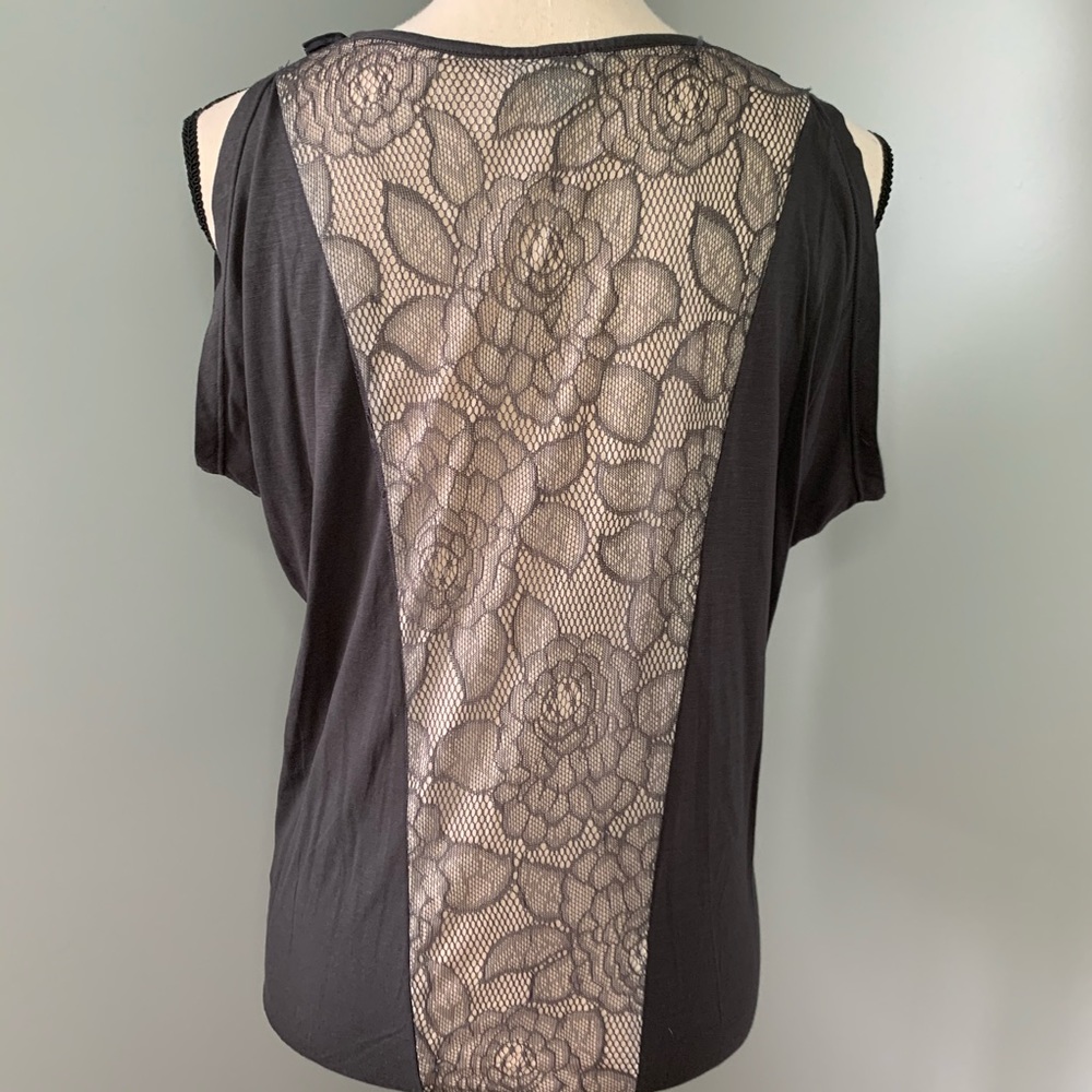 EXPRESS Sleeveless Top with Lace Back. - Picture 6 of 9